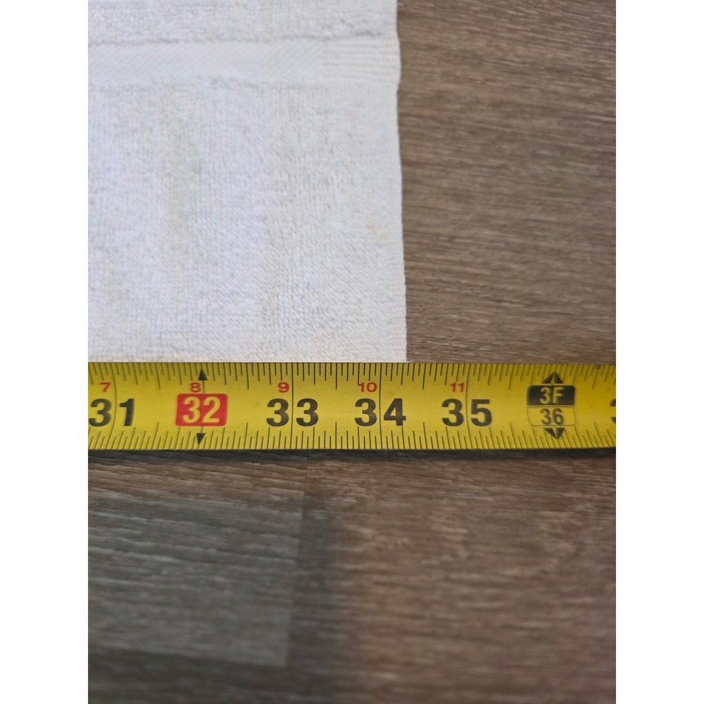 Vintage Polo Ralph Lauren Beach Towel White Red Logo 100% Cotton Made in USA - Picture 7 of 11